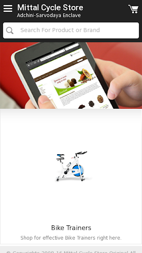 Android application Mittal Cycle Store screenshort