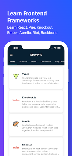 Screenshot of Learn JavaScript - JSDev [PRO]