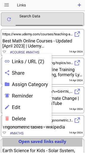 Bookmark Screen 2