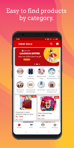 M and M online shopping store Screen 2