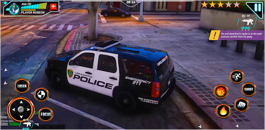 Police Car Chase Gangster Game