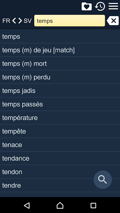 French Swedish Dictionary - 2.114 - (Android)