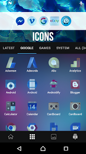 Tuono - Screenshot del pacchetto di icone