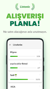 Alışveriş Listesi - Listonic Screenshot