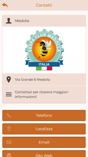 Vespa Club Medolla Screen 2