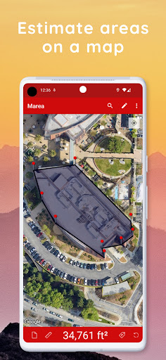 Android application Map Area Calculator - Marea screenshort