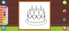 How to Color a Birthday Cake - Screenshot 3