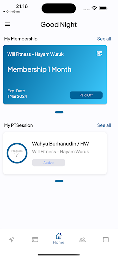 Android application WillFitness Indonesia screenshort