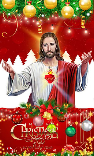 Happy Christmas Theme Photo Fr