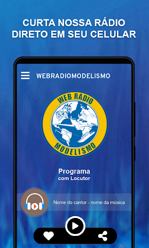Android application WebRadioModelismo screenshort