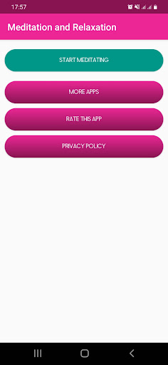 Android application Meditation and Relaxation screenshort