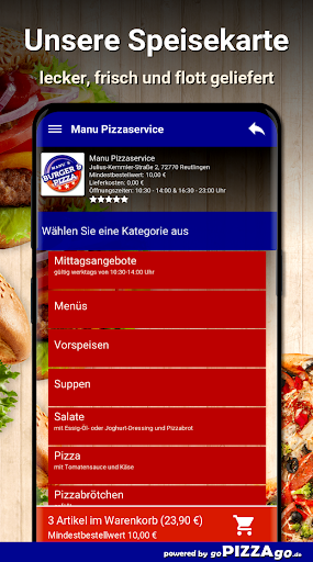 Manu Pizzaservice Reutlingen