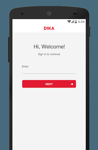 Android application DIKA HCID screenshort