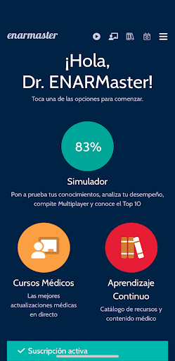 Android application ENARMaster screenshort