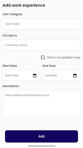 JOB BUCKET Screen 3