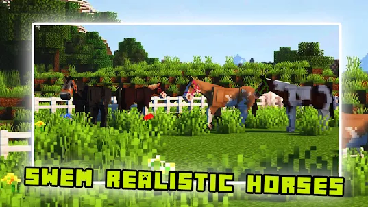 Swem Horse realistic Mod MCPE