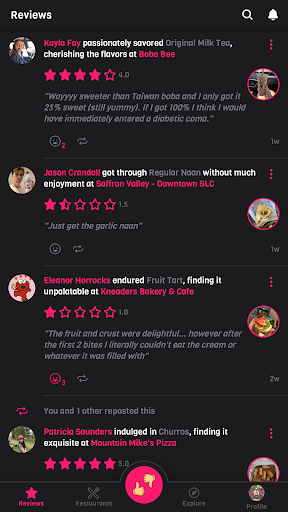 Android application Yum Yum Yay screenshort