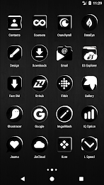 Flat Black and White Icon Pack poster 3