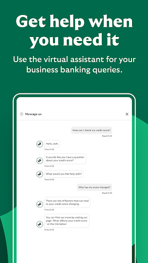 Screenshot of Lloyds Business Banking app