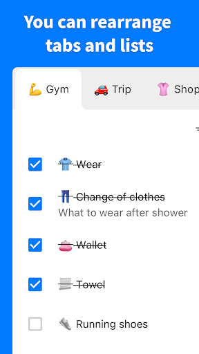 Screenshot of PrepList - Prepare & Remember