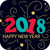 Feliz año nuevo 2018 Fondos de pantalla icon