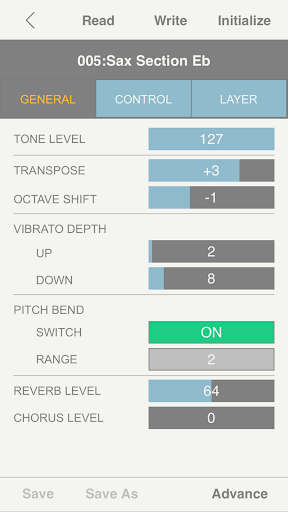Screenshot of Aerophone Editor