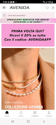 Android application Avenidashop screenshort