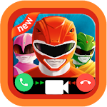 Cover Image of Descargar call from video power's rangers, and 📱chat prank 4.5 APK