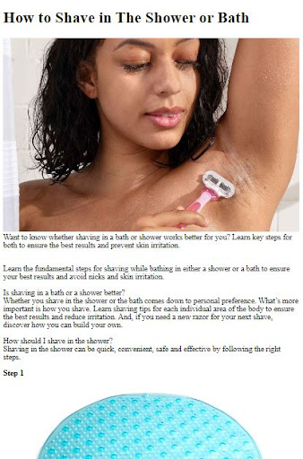 How to Shave Screen 2