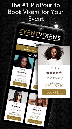 Android application Event Vixens screenshort