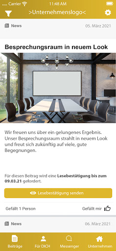 Android application Ihr Unternehmen screenshort
