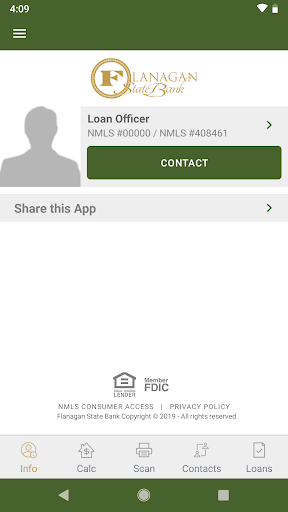 My FSB Home Loan Screen 2