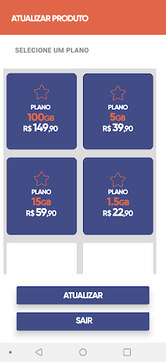 Android application Meu Befree screenshort