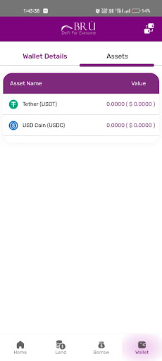 Brú Finance Screen 2