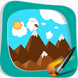 App Mountain Kids Coloring icon