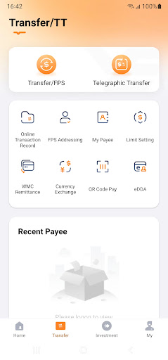Chong Hing Mobile Banking Screen 2