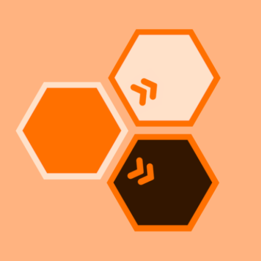 Hexagon maze - memory game logo