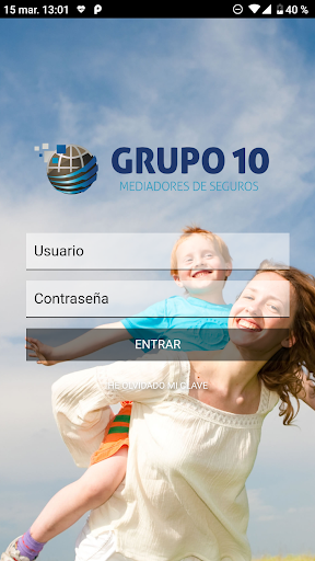 Android application Grupo 10 Correduría de Seguros screenshort