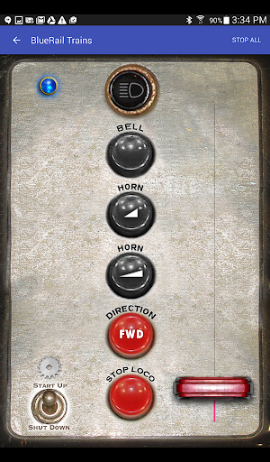 BlueRail Trains E-Z App Screen 2