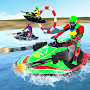 Jet Ski Boat Racing: Robot Shooting Water Race