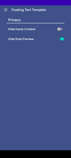 Floating Text Template Screen 3