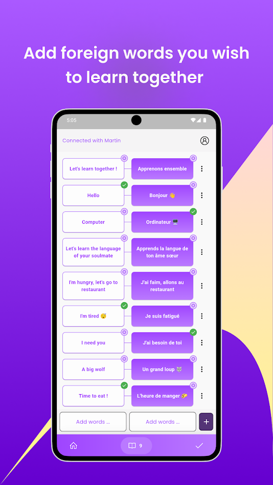 #2. LearnTogether (shared list) (Android) Ved: -Martin Guillon