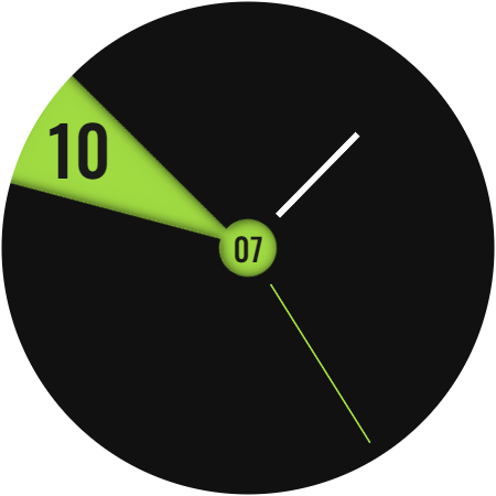 DS H002 - Hybrid watch face Screen 3