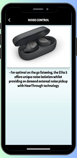 Android application Jabra Elite 3 in Ear guide screenshort