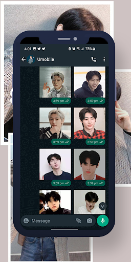 Android application Sunghoon Animated WASticker screenshort