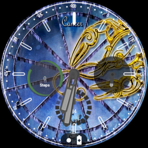 Cancer zodiac symbol WatchFace logo