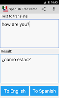 screenshot of Spanish English Translator Pro