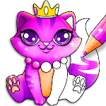 Cover Image of Download Glitter Kitty Cats Coloring  APK