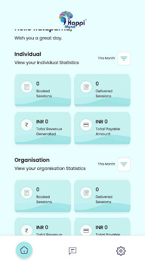 Android application HappiMynd-Expert Managment screenshort