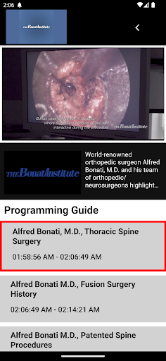 BSI The Bonati Spine Institute Screen 2